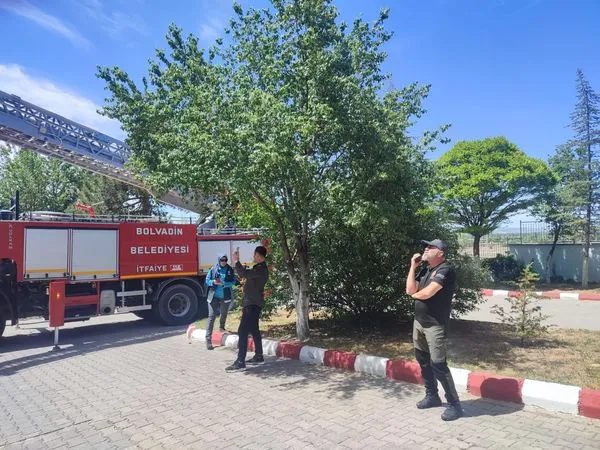 BOLVADİN HALİL İBRAHİM ÖZSOY DEVLET HASTANESİNDE YANGIN TATBİKATI YAPILDI