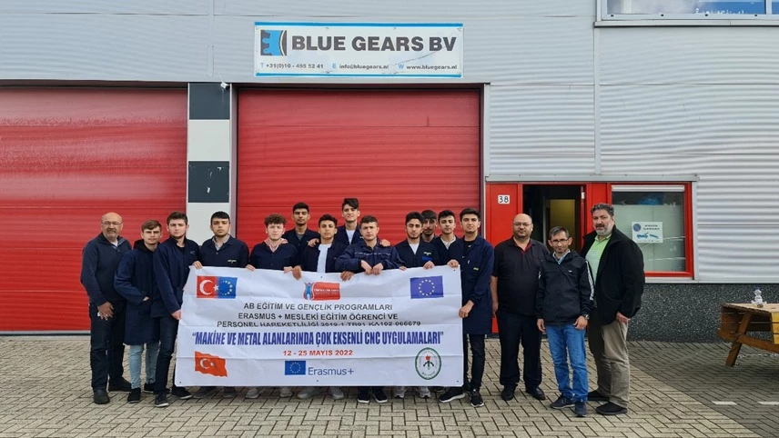 Meslek Lisesi Öğrencileri Staj için Hollanda’da